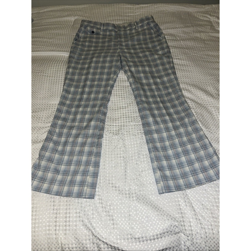 Vintage Farah Plaid 27x 30" Pants Golf Rockabilly Retro Preppy Lightweight